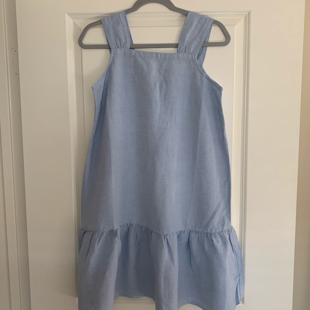 LOFT Chambray Square Neck Dress